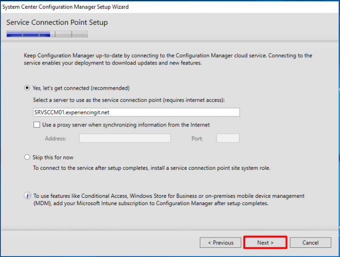 Install SCCM Current Branch – Part 11 – Install SCCM 1702 – Experiencing IT