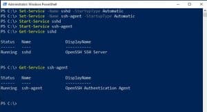 Настройка ssh windows server 2019